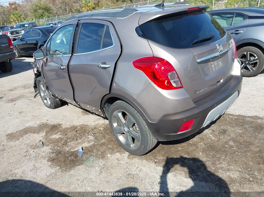 Vin: kl4cjdsb4eb620761, lot: 41934413, buick encore premium 20143