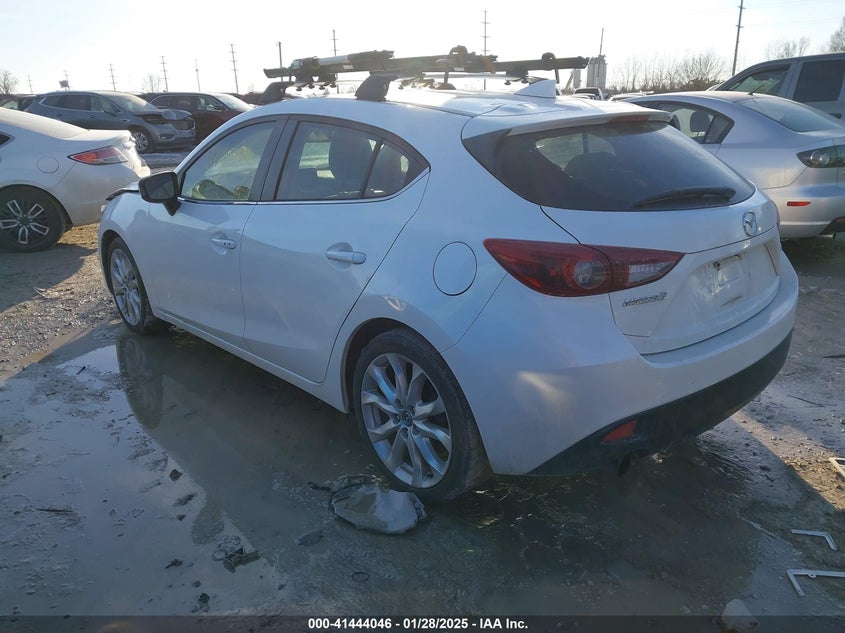 Vin: jm1bm1n39g1327460, lot: 41934620, mazda mazda3 s grand touring 20163