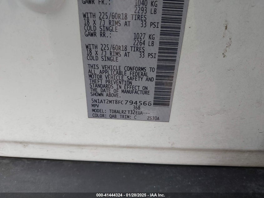 2015 NISSAN ROGUE SL - 5N1AT2MT8FC794566