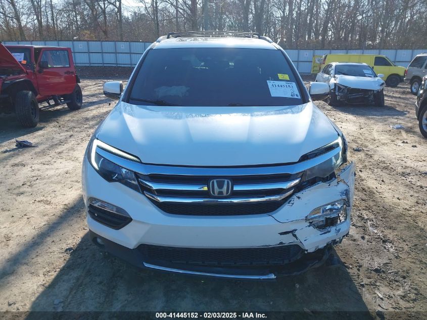 2016 Honda Pilot Elite VIN: 5FNYF6H0XGB053342 Lot: 41445152