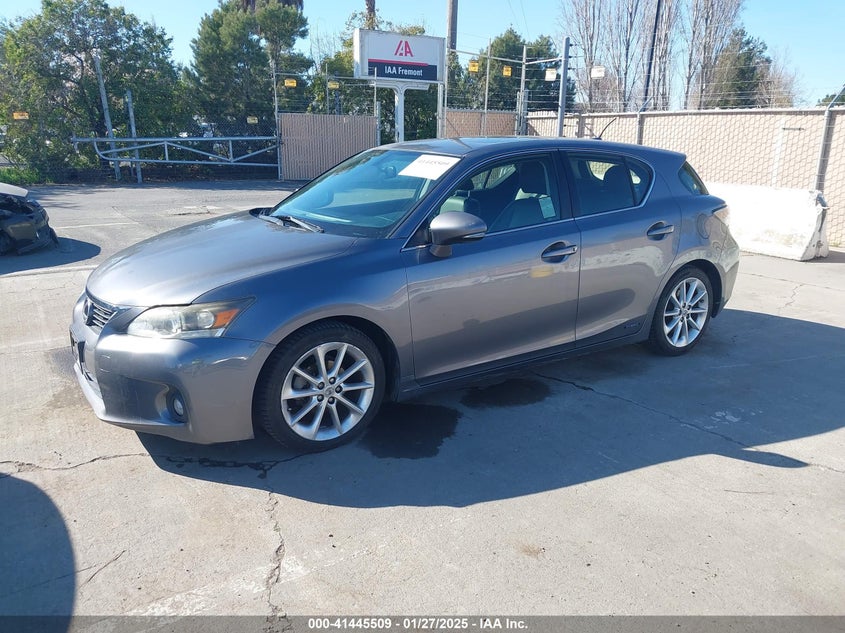 2012 LEXUS CT 200H VIN: JTHKD5BH5C2119604