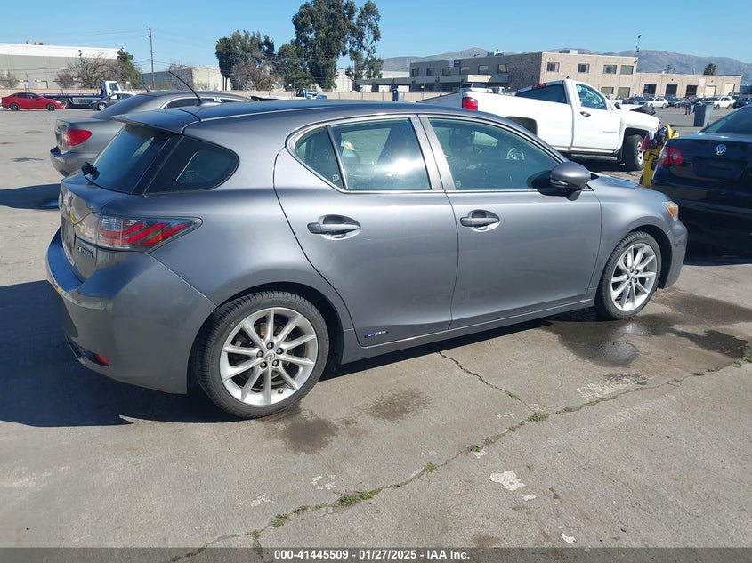 2012 LEXUS CT 200H VIN: JTHKD5BH5C2119604