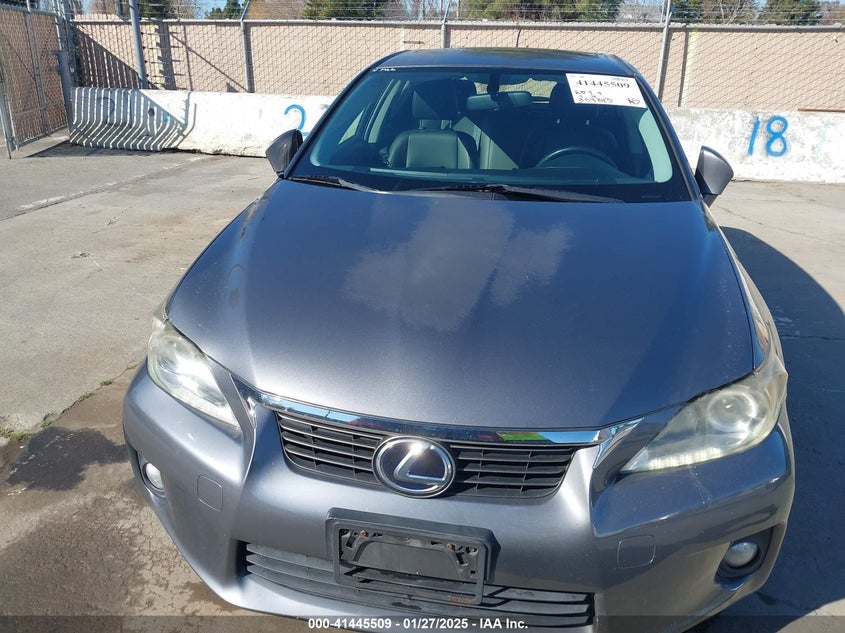 2012 LEXUS CT 200H VIN: JTHKD5BH5C2119604