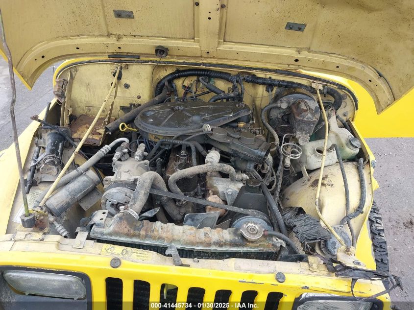 1989 Jeep Wrangler / Yj Islander VIN: 2J4FY39T9KJ128708 Lot: 41445734