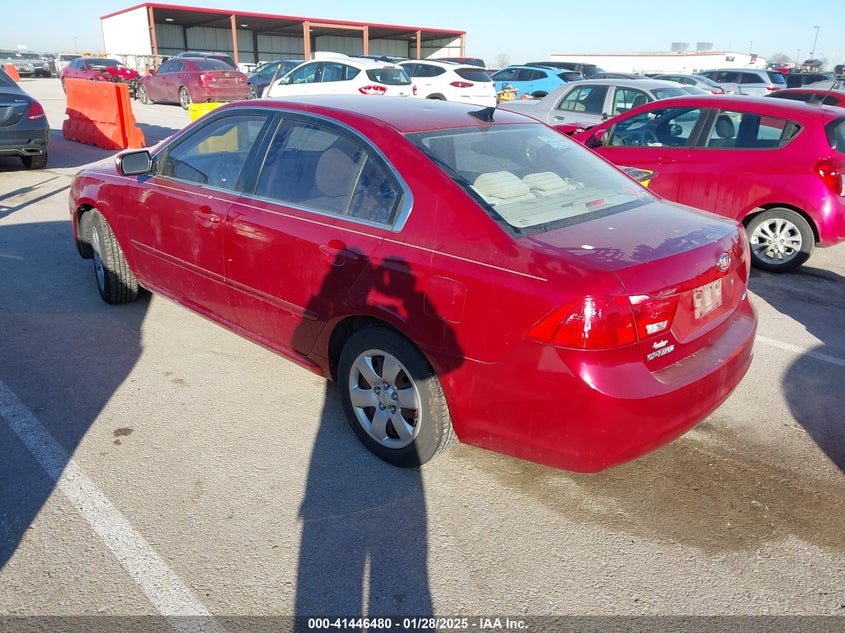 2009 KIA OPTIMA VIN: KNAGE228395287491