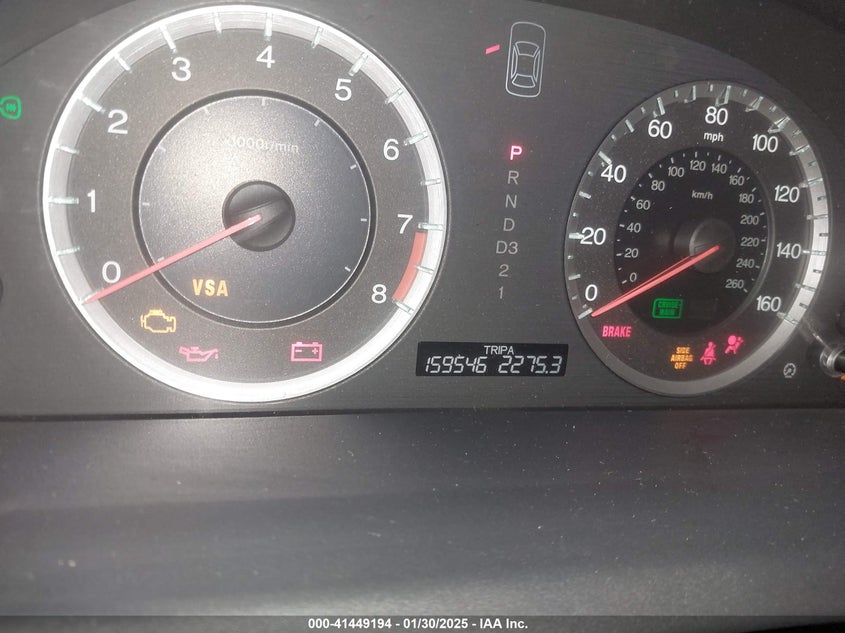 2009 HONDA ACCORD VIN: 1HGCP26819A132453