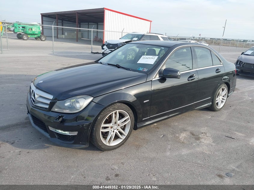 2012 MERCEDES-BENZ C 250 VIN: WDDGF4HB4CR205112