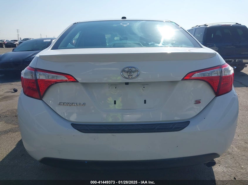 2016 TOYOTA COROLLA VIN: 5YFBURHE6GP542107