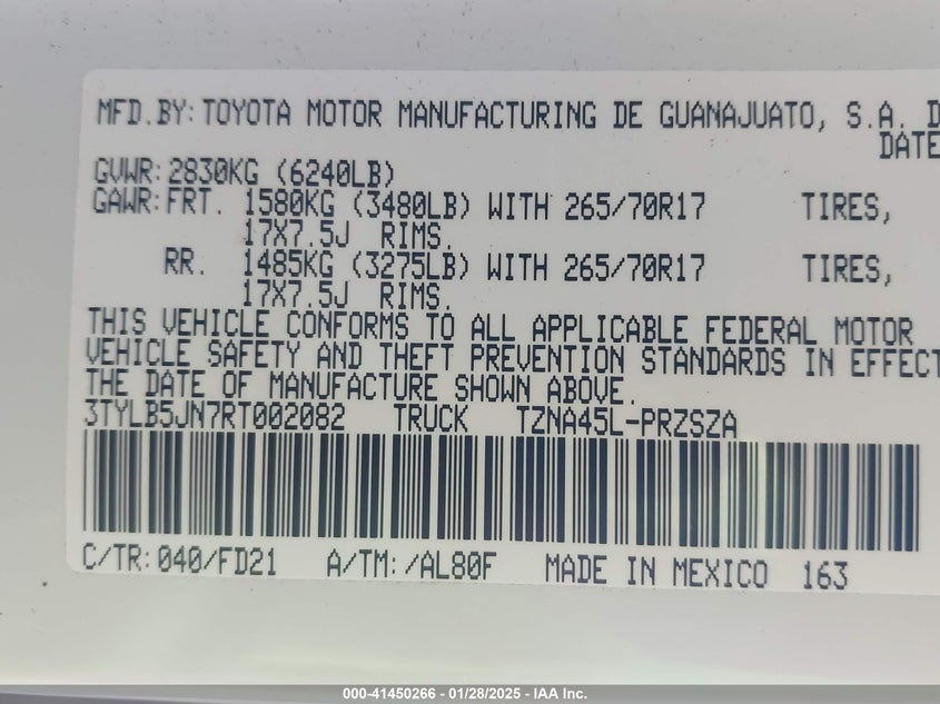 2024 TOYOTA TACOMA TRD OFF ROAD - 3TYLB5JN7RT002082