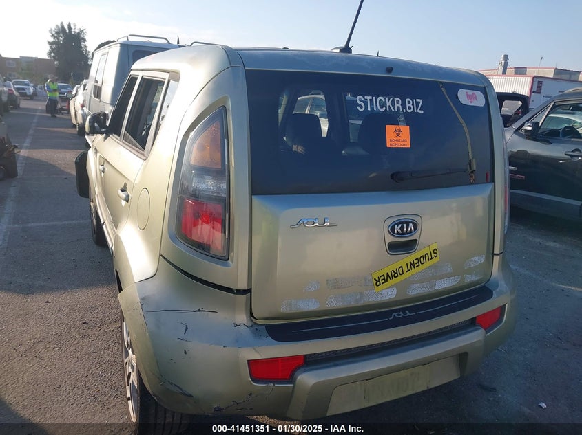 2011 KIA SOUL VIN: KNDJT2A27B7256959