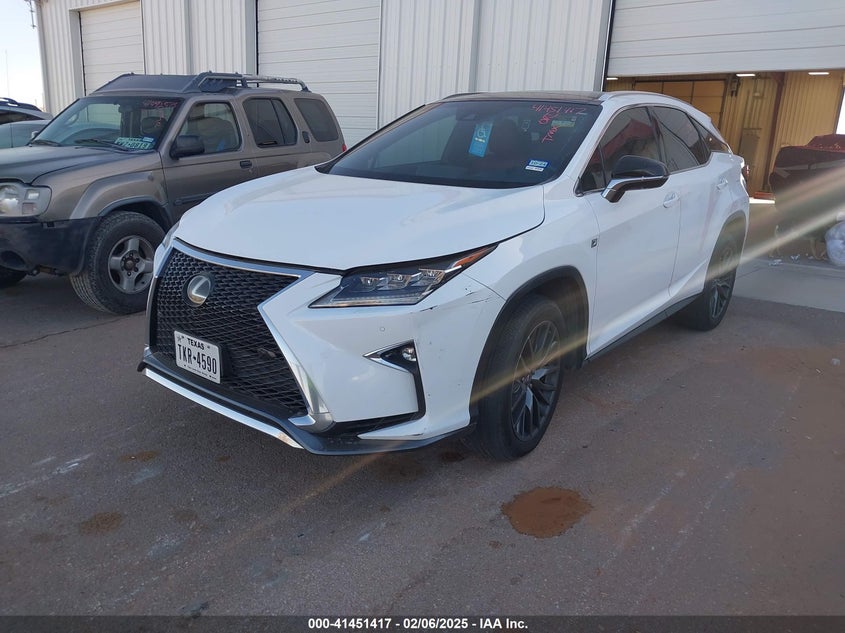Vin: 2t2bzmca0jc159680, lot: 41942010, lexus rx 350 f sport 20182