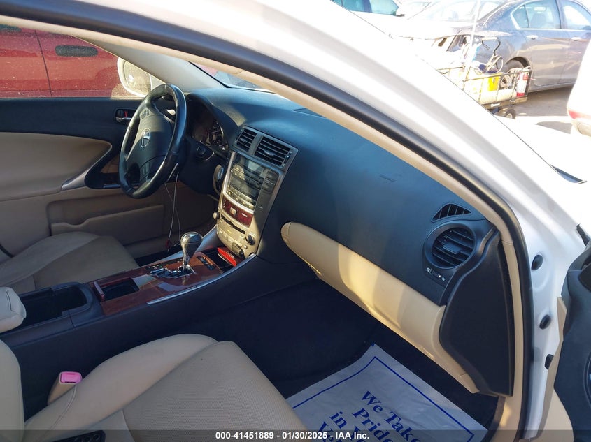 2008 LEXUS IS 250 VIN: JTHCK262085022511