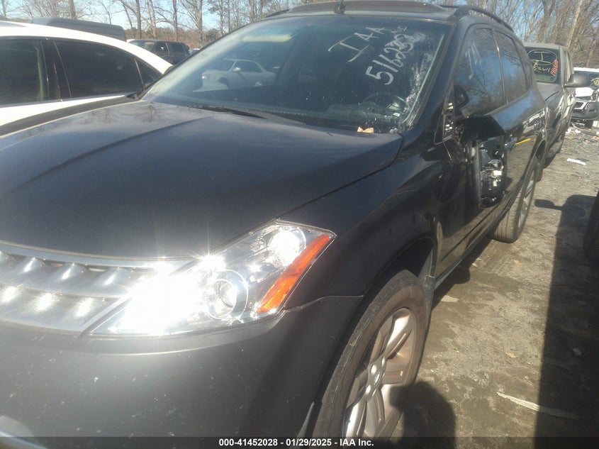 2007 Nissan Murano Sl VIN: JN8AZ08T97W516233 Lot: 41452028