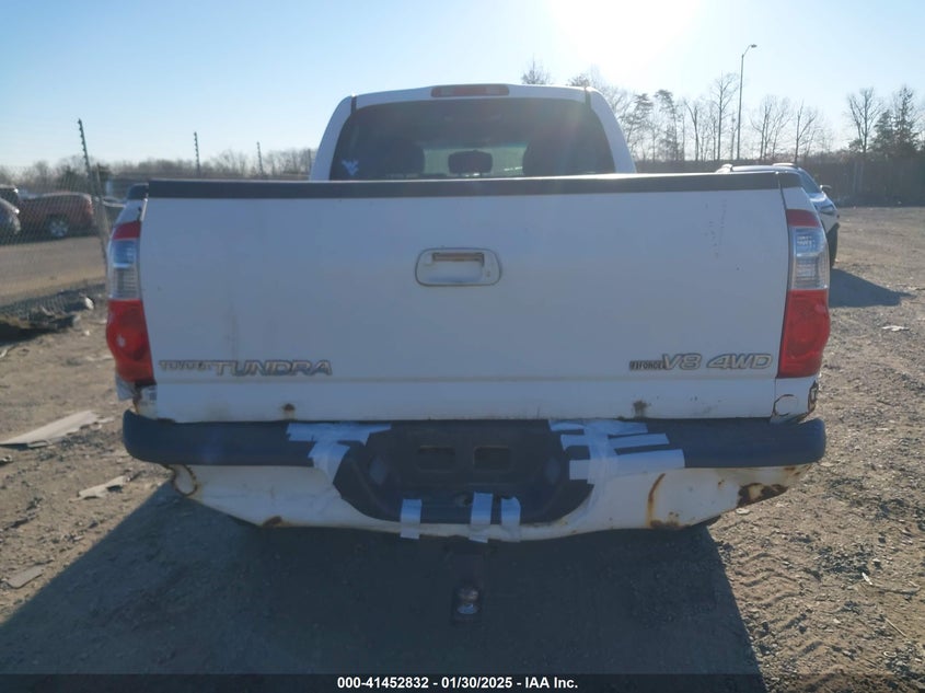 2006 TOYOTA TUNDRA VIN: 5TBDT48156S508556