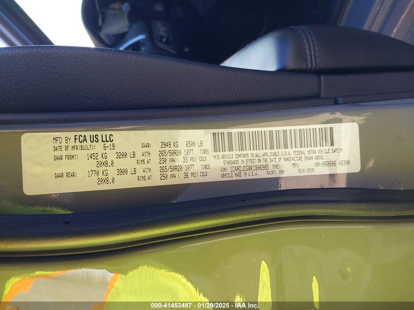 2019 DODGE DURANGO GT AWD - 1C4RDJDG8KC806985