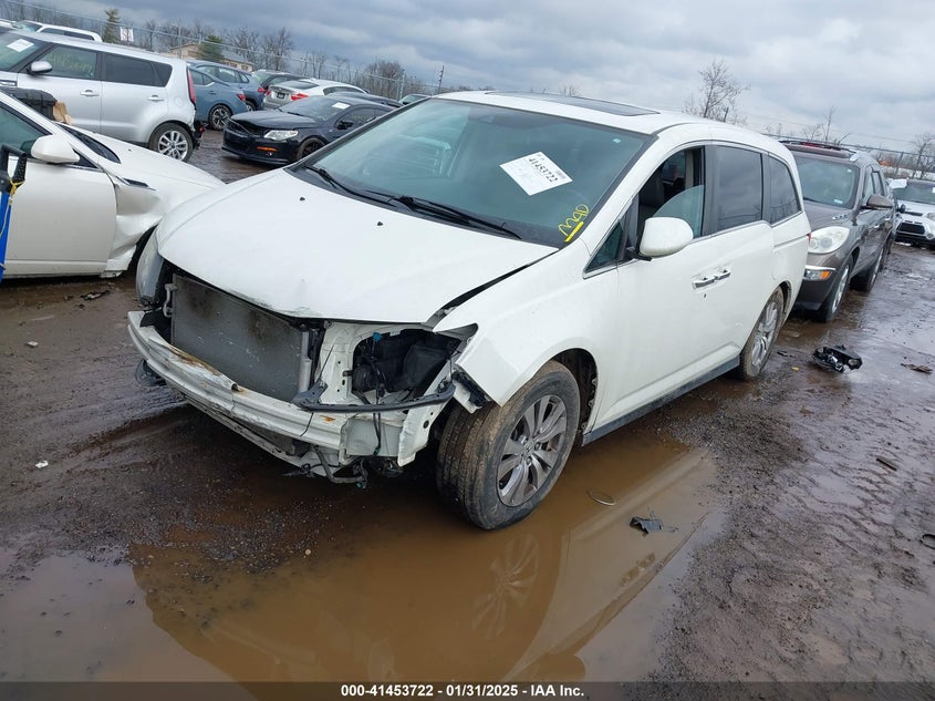 2014 HONDA ODYSSEY EX-L - 5FNRL5H66EB128983