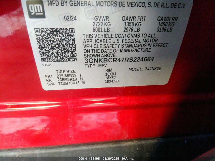 2024 CHEVROLET BLAZER FWD 2LT - 3GNKBCR47RS224664