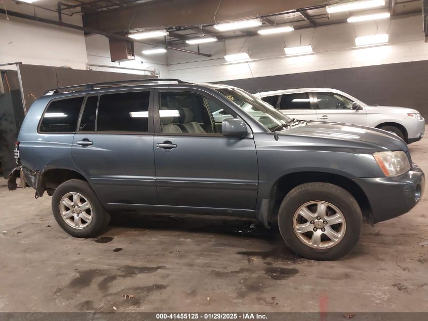 2003 Toyota Highlander VIN: JTEHS21A130153703 Lot: 41455125