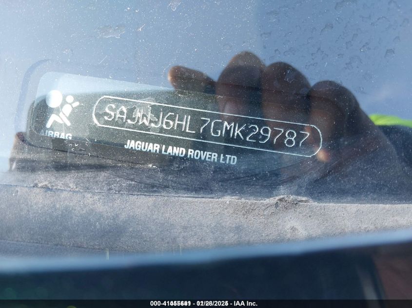 2016 Jaguar F-Type R VIN: SAJWJ6HL7GMK29787 Lot: 41455641