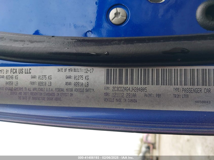 2018 DODGE CHALLENGER SXT - 2C3CDZAG4JH204805