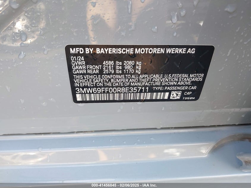 2024 BMW 3 SERIES 330I - 3MW69FF00R8E35711