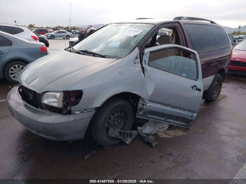 2000 Toyota Sienna Le VIN: 4T3ZF13C9YU191748 Lot: 41457055