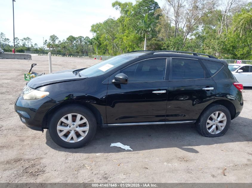 2013 Nissan Murano Sv VIN: JN8AZ1MW8DW316817 Lot: 41457645