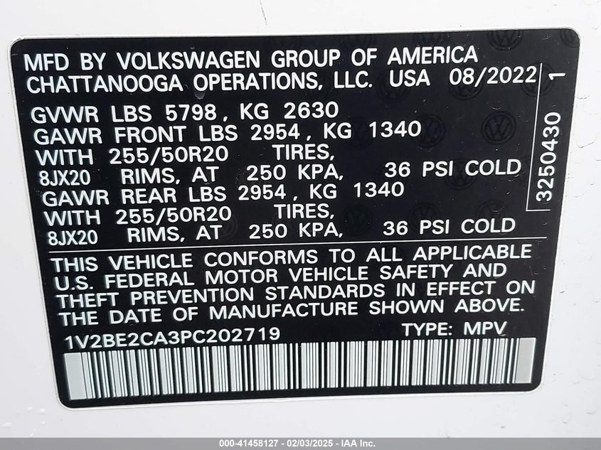 2023 VOLKSWAGEN ATLAS CROSS SPORT 3.6L V6 SEL - 1V2BE2CA3PC202719