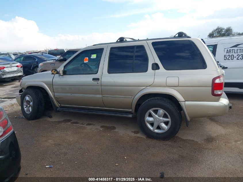 2001 Nissan Pathfinder Le VIN: JN8DR09X61W578713 Lot: 41458317