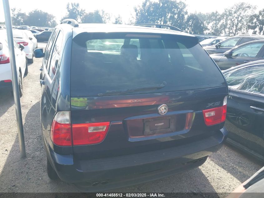 2005 BMW X5 4.4I VIN: 5UXFB53505LV12919 Lot: 41458512