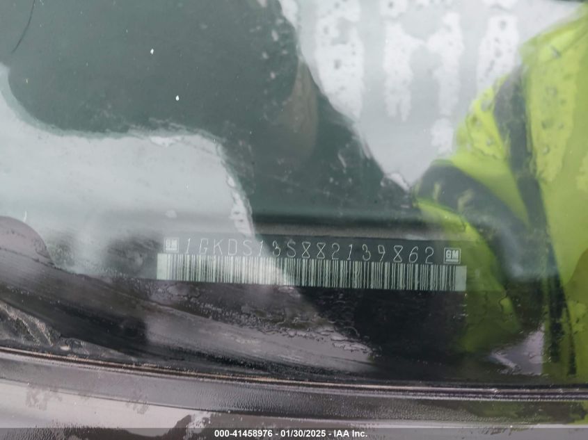 2008 GMC Envoy Sle VIN: 1GKDS13S882139862 Lot: 41458976
