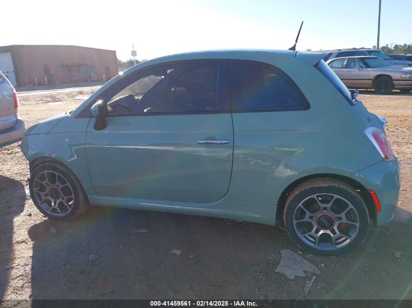 2015 Fiat 500 Sport VIN: 3C3CFFBRXFT50814 Lot: 41459561