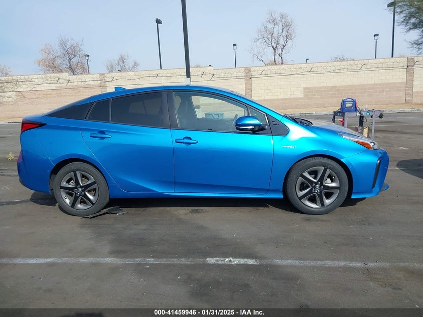 2019 TOYOTA PRIUS VIN: JTDKARFU2K3075756