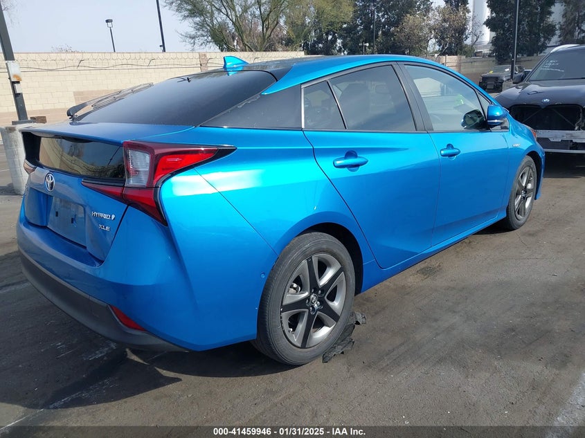 2019 TOYOTA PRIUS VIN: JTDKARFU2K3075756