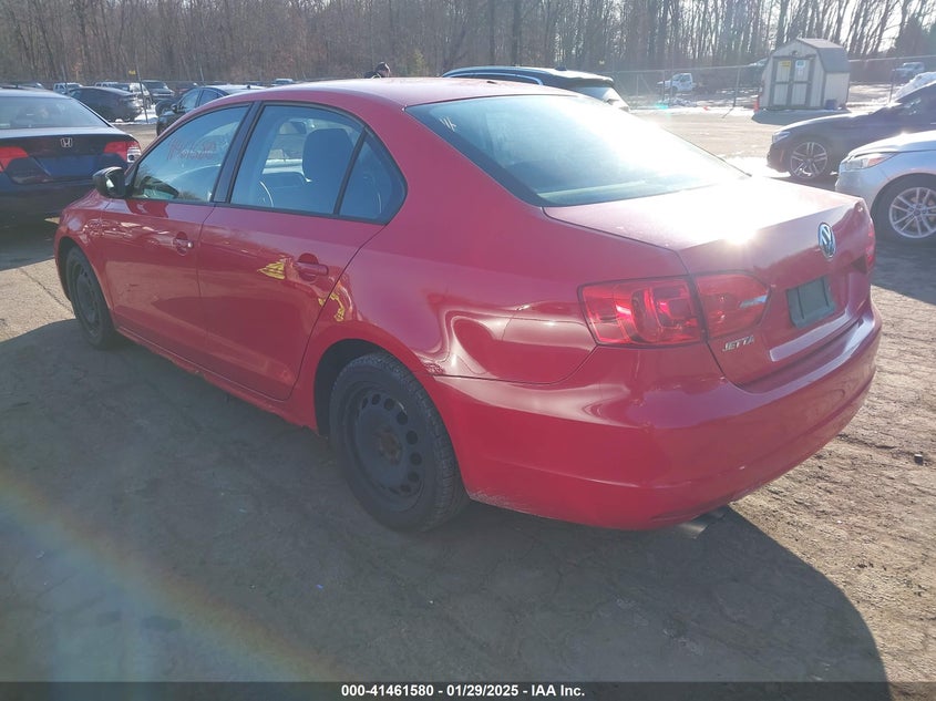 2013 VOLKSWAGEN JETTA VIN: 3VW1K7AJ6DM205711