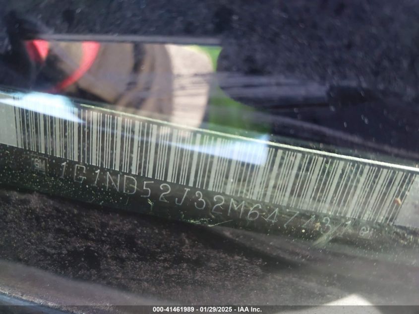 2002 Chevrolet Malibu VIN: 1G1ND52J32M647431 Lot: 41461989