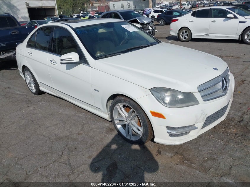 2012 MERCEDES-BENZ C 250 VIN: WDDGF4HB9CR240325