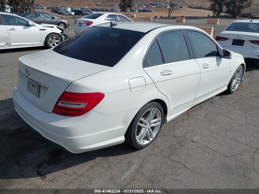 2012 MERCEDES-BENZ C 250 VIN: WDDGF4HB9CR240325