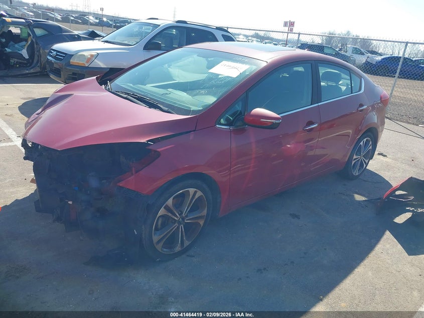 Vin: knafz4a87f5355462, lot: 41955021, kia forte ex 20152