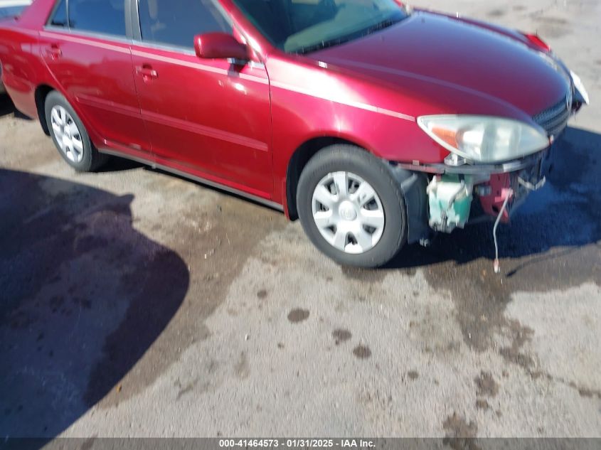 2004 Toyota Camry Le VIN: JTDBE32K740258788 Lot: 41464573