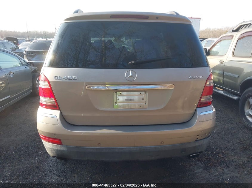 2007 MERCEDES-BENZ GL 450 VIN: 4JGBF71E27A225675