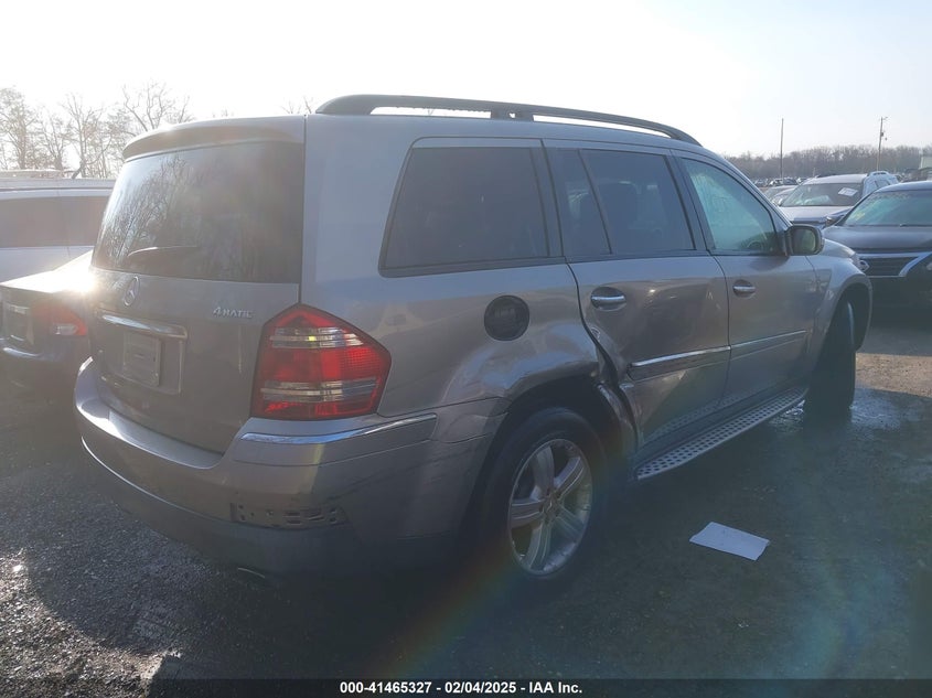 2007 MERCEDES-BENZ GL 450 VIN: 4JGBF71E27A225675