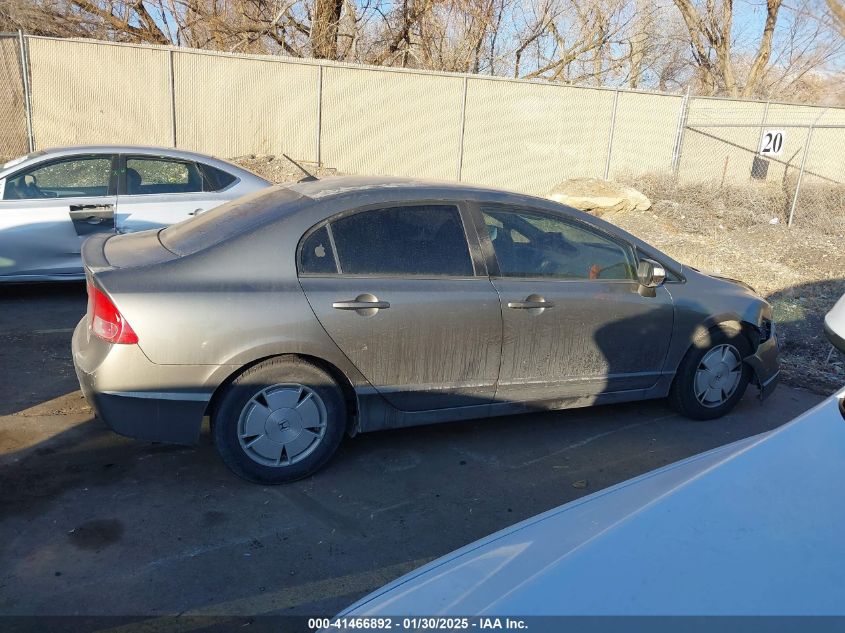 2008 Honda Civic Sedan Hybrid VIN: JHFMA36238S026804 Lot: 41466892