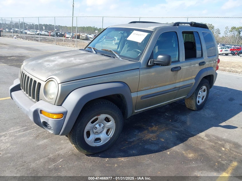 2003 Jeep Liberty Sport gold other gasoline 1J4GL48K33W730080 photo #3