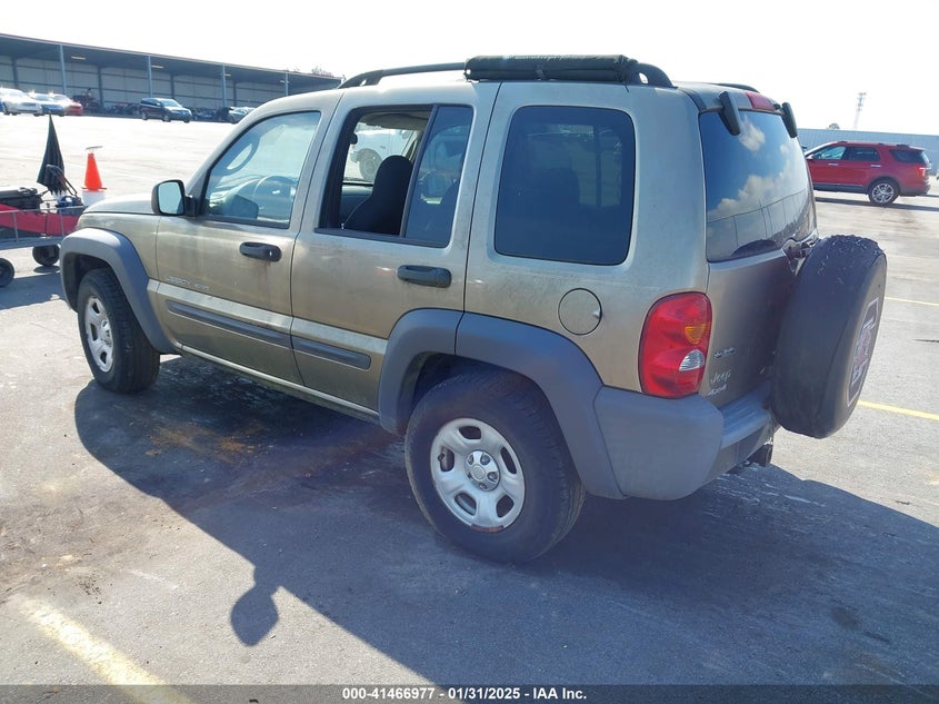 2003 Jeep Liberty Sport gold other gasoline 1J4GL48K33W730080 photo #4
