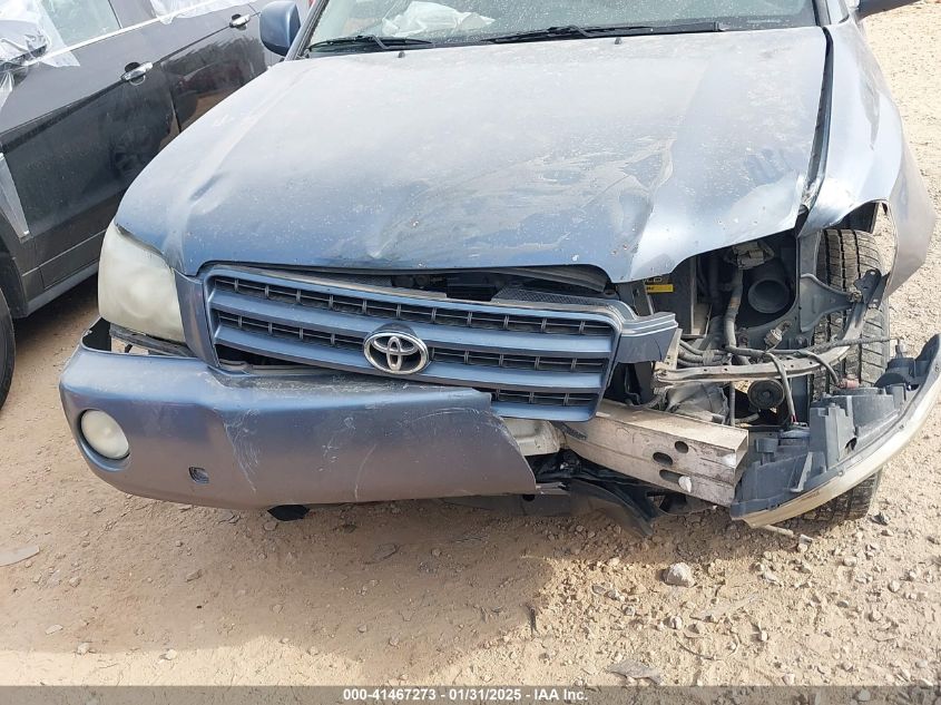 2002 Toyota Highlander Limited V6 VIN: JTEGF21A520046602 Lot: 41467273