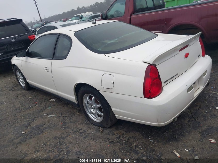 2007 CHEVROLET MONTE CARLO VIN: 2G1WJ15K579207046