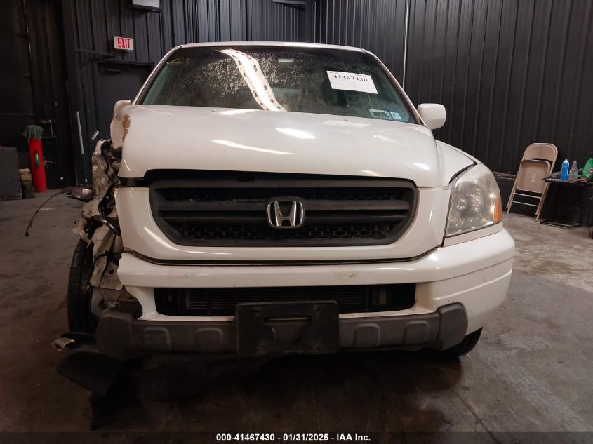 2005 Honda Pilot Ex-L VIN: 5FNYF18675B057899 Lot: 41467430
