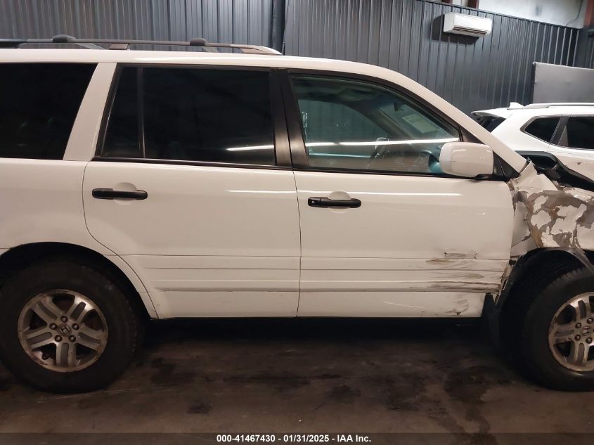 2005 Honda Pilot Ex-L VIN: 5FNYF18675B057899 Lot: 41467430