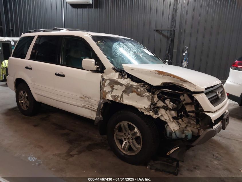 2005 Honda Pilot Ex-L VIN: 5FNYF18675B057899 Lot: 41467430